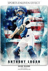 Anthony Logan - Baseball Sports Enliven Effects Photography Template