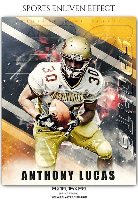 Anthony Lucas  - Football Sports Enliven Effects Photography Template - PrivatePrize - Photography Templates