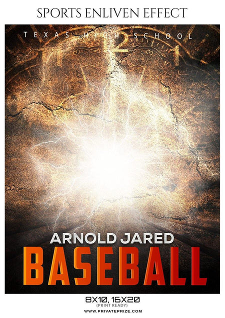 Arnold Jared - Baseball Sports Enliven Effects Photography Template - PrivatePrize - Photography Templates