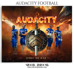 AUDACITY FOOTBALL THEMED SPORTS PHOTOGRAPHY TEMPLATE