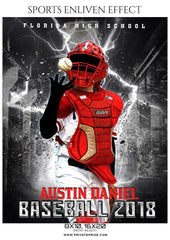 Austin Daniel - Baseball Sports Enliven Effects Photography Template