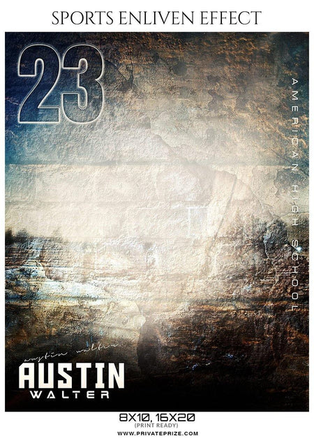 Austin Walter - Football Sports Enliven Effects Photography Template - PrivatePrize - Photography Templates