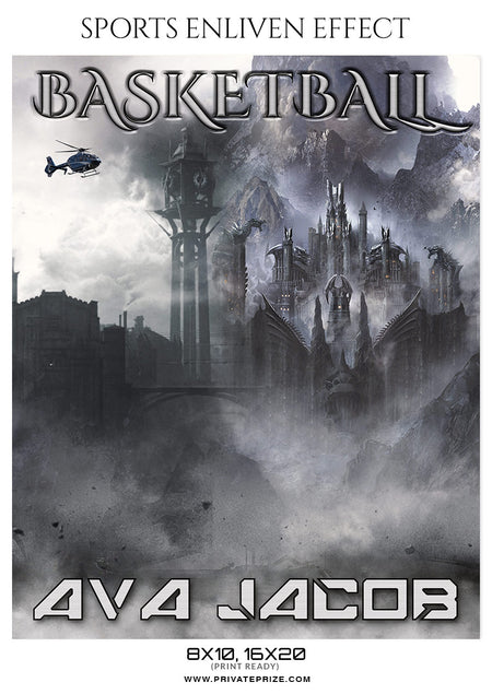 Ava Jacob - Basketball Sports Enliven Effects Photography Template - Photography Photoshop Template