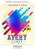 AVERY COREY - SOFTBALL SPORTS PHOTOGRAPHY - Photography Photoshop Template