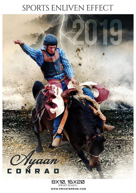 Ayaan Conrad - Rodeo Sports Enliven Effects Photography Templates - PrivatePrize - Photography Templates