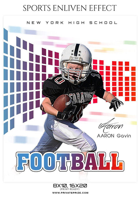Aaron Gavin - Football Sports Enliven Effect Photography Template - PrivatePrize - Photography Templates