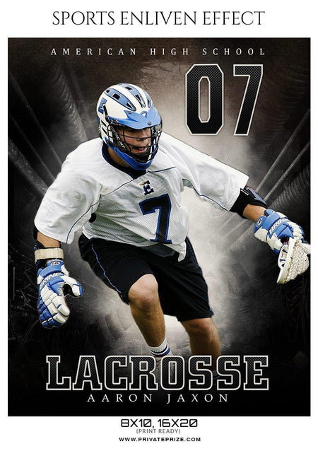 Aaron Jaxon- Lacrosse Sports Enliven Effects Photography Template - PrivatePrize - Photography Templates
