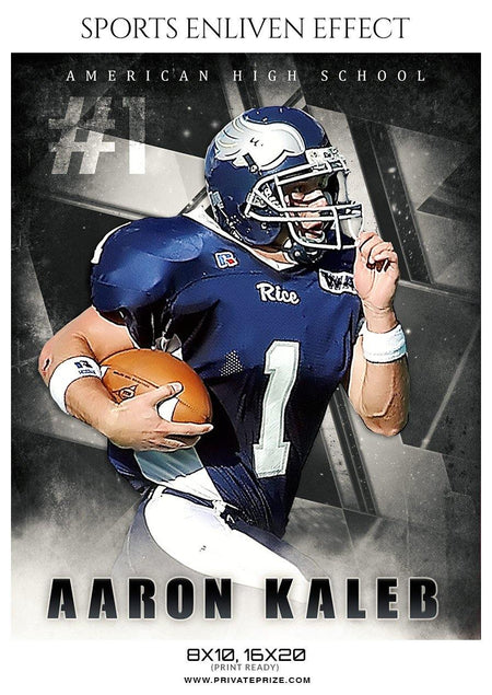 Aaron Kaleb - Football Sports Enliven Effect Photography Template - PrivatePrize - Photography Templates