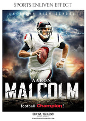 Aaron Malcolm - Football Sports Enliven Effects Photography Template