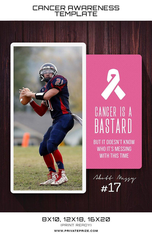 Abott Cancer Awareness Sports Template -  Enliven Effects - PrivatePrize - Photography Templates