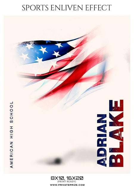 Adrian Blake - Basketball Sports Enliven Effect Photography Template - PrivatePrize - Photography Templates