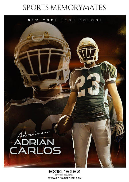 Adrian Carlos - Football Memory Mate Photoshop Template - PrivatePrize - Photography Templates