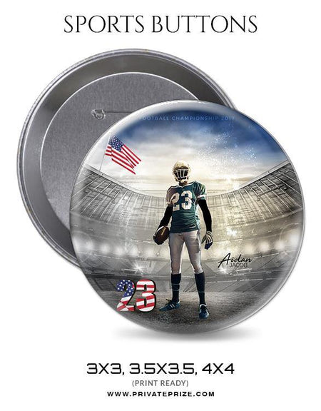 Aidan Jacob - Football Sports Button - PrivatePrize - Photography Templates