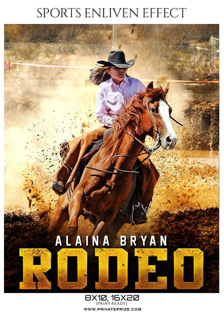 Alaina Bryan - Rodeo Sports Enliven Effects Photography Templates - PrivatePrize - Photography Templates