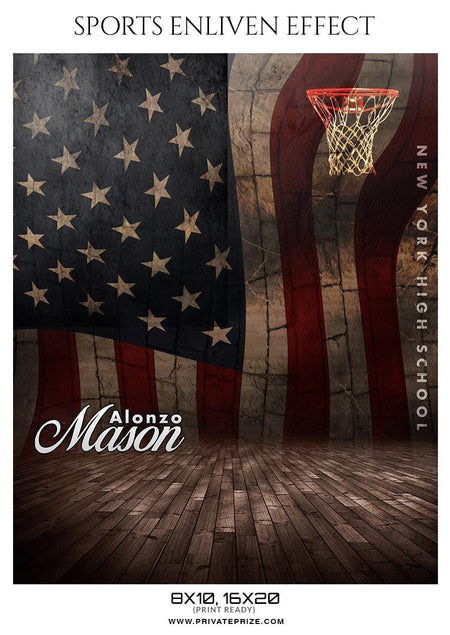Alonzo-Mason - Basketball Sports Enliven Effect Photography Template - PrivatePrize - Photography Templates