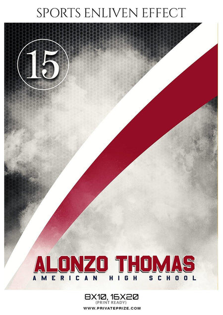Alonzo Thomas - Lacrosse Sports Enliven Effects Photography Template - PrivatePrize - Photography Templates