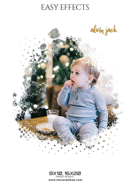 Alvin Jack - Christmas Easy Effect - PrivatePrize - Photography Templates