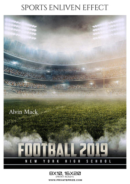 Alvin Mack - Football Sports Enliven Effect Photography Template - PrivatePrize - Photography Templates