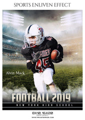 Alvin Mack - Football Sports Enliven Effect Photography Template