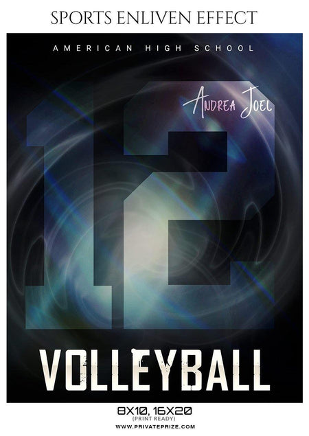 Andrea Joel - Volleyball Sports Enliven Effects Photography Template - PrivatePrize - Photography Templates