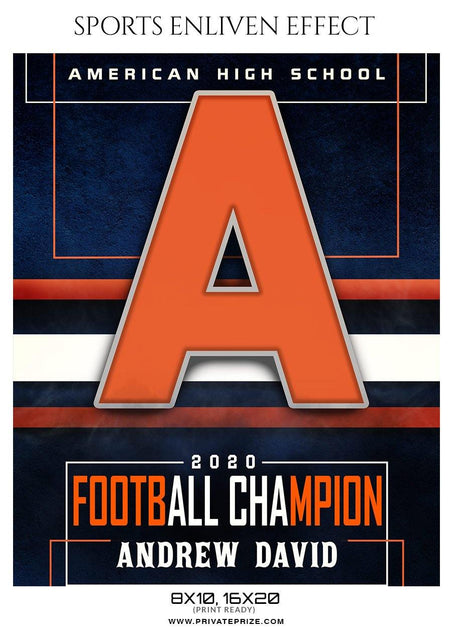 Andrew David - Football Sports Enliven Effect Photography Template - PrivatePrize - Photography Templates