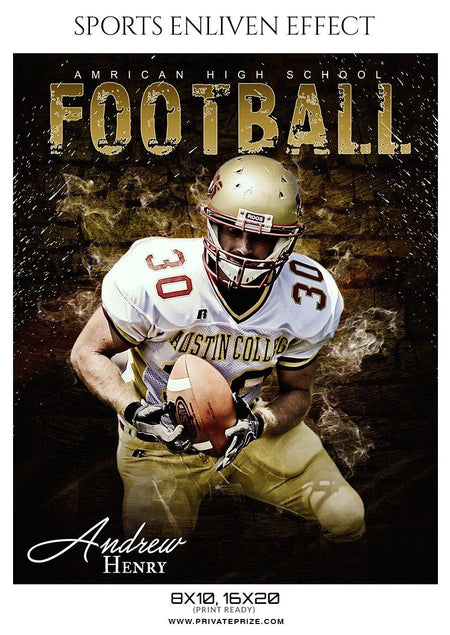 Andrew Henry - Football Sports Enliven Effect Photography Template - PrivatePrize - Photography Templates