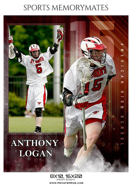 Anthony Logan - Lacrosse Sports Memory Mates Photography Template - PrivatePrize - Photography Templates