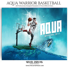 Aqua Warrior Themed Sports Template