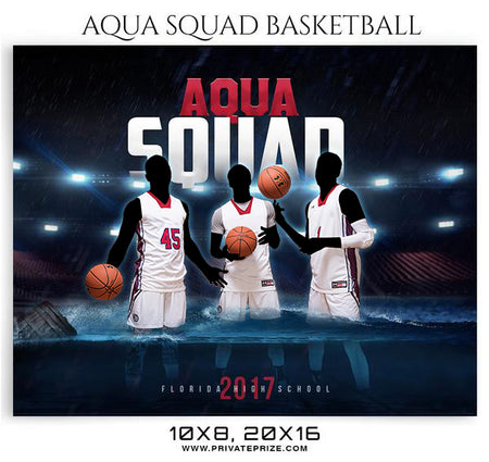 Aqua Squad-2018 Themed Sports Photography Template - Photography Photoshop Template