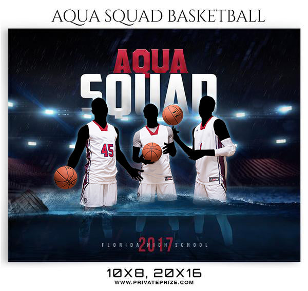 Aqua Squad-2018 Themed Sports Photography Template - Photography Photoshop Template