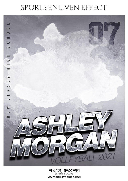 Ashley Morgan - Volleyball -VOLLEY BALL ENLIVEN EFFECT - PrivatePrize - Photography Templates