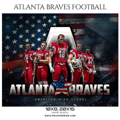 Atlanta braves  - Football Themed Sports Photography Template