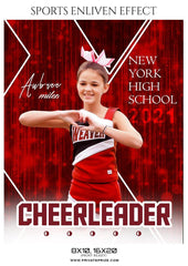 Aubree Miles - Cheerleader Sports Photography Template