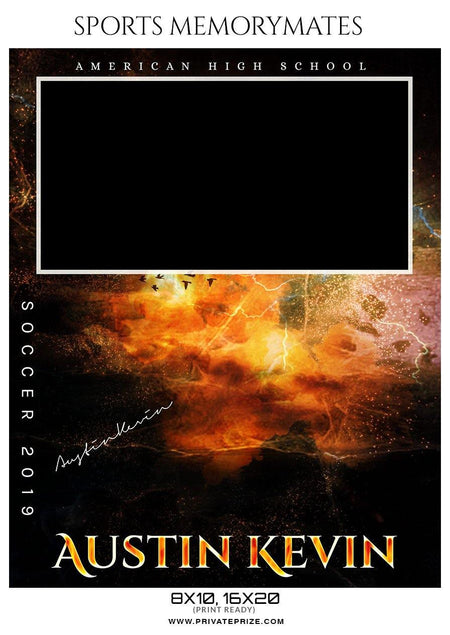 Austin Kevin - Soccer Memory Mate Photoshop Template - PrivatePrize - Photography Templates