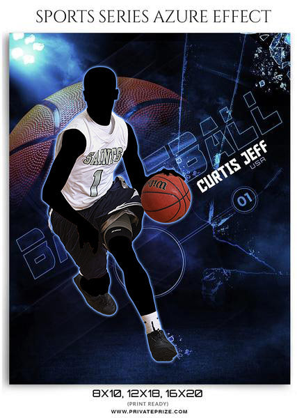 Basketball -Sports Series Azure Effect