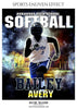 BAILEY AVERY SOFTBALL - SPORTS ENLIVEN EFFECT - Photography Photoshop Template