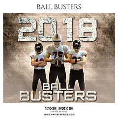 Ball Busters - Football Themed Sports Photography Template