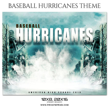 Hurricanes - Baseball Sports Theme Sports Photography Template - PrivatePrize - Photography Templates