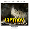 Victory - Baseball Themed Sports Photography Template - Photography Photoshop Template