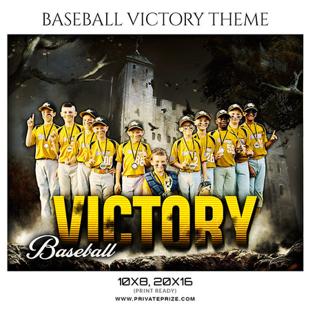 Victory - Baseball Themed Sports Photography Template