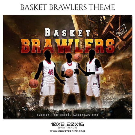 Basket Brawlers - Theme Sports Photography Template - PrivatePrize - Photography Templates