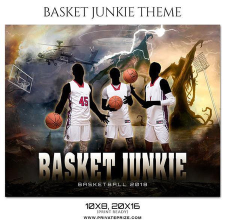Basket Jukie - Basketball Theme Sports Photography Template - PrivatePrize - Photography Templates