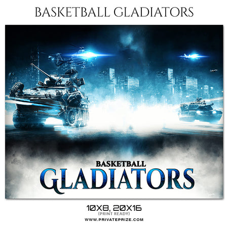 Gladiators  - Basketball Theme Sports Photography Template