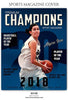 Basketball Sports Photography Magazine Cover - PrivatePrize - Photography Templates