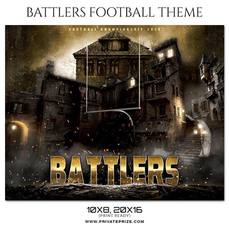 Battlers - Football Themed Sports Photography Template - PrivatePrize - Photography Templates