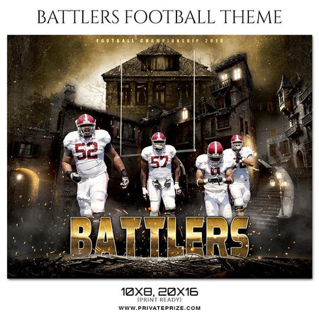 Battlers - Football Themed Sports Photography Template - PrivatePrize - Photography Templates