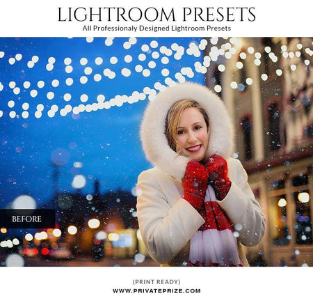 Chrismas warm color fade - LightRoom Presets Set - PrivatePrize - Photography Templates