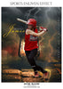 Beverly James - Softball Sports Enliven Effect Photography template - PrivatePrize - Photography Templates