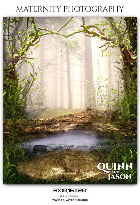 Quinn And Jason - Maternity Photography Template - Photography Photoshop Template
