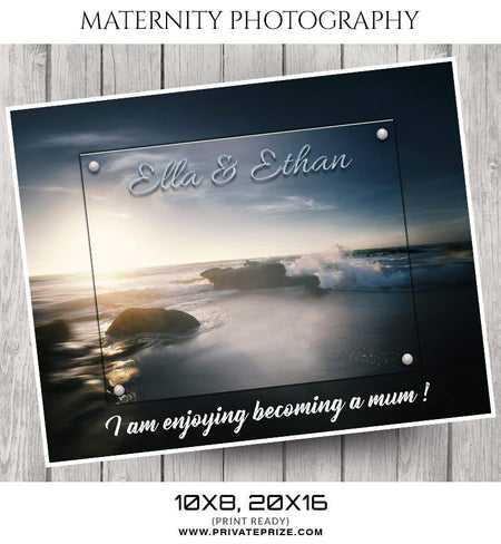 ELLA AND ETHAN - MATERNITY PHOTOGRAPHY - Photography Photoshop Template